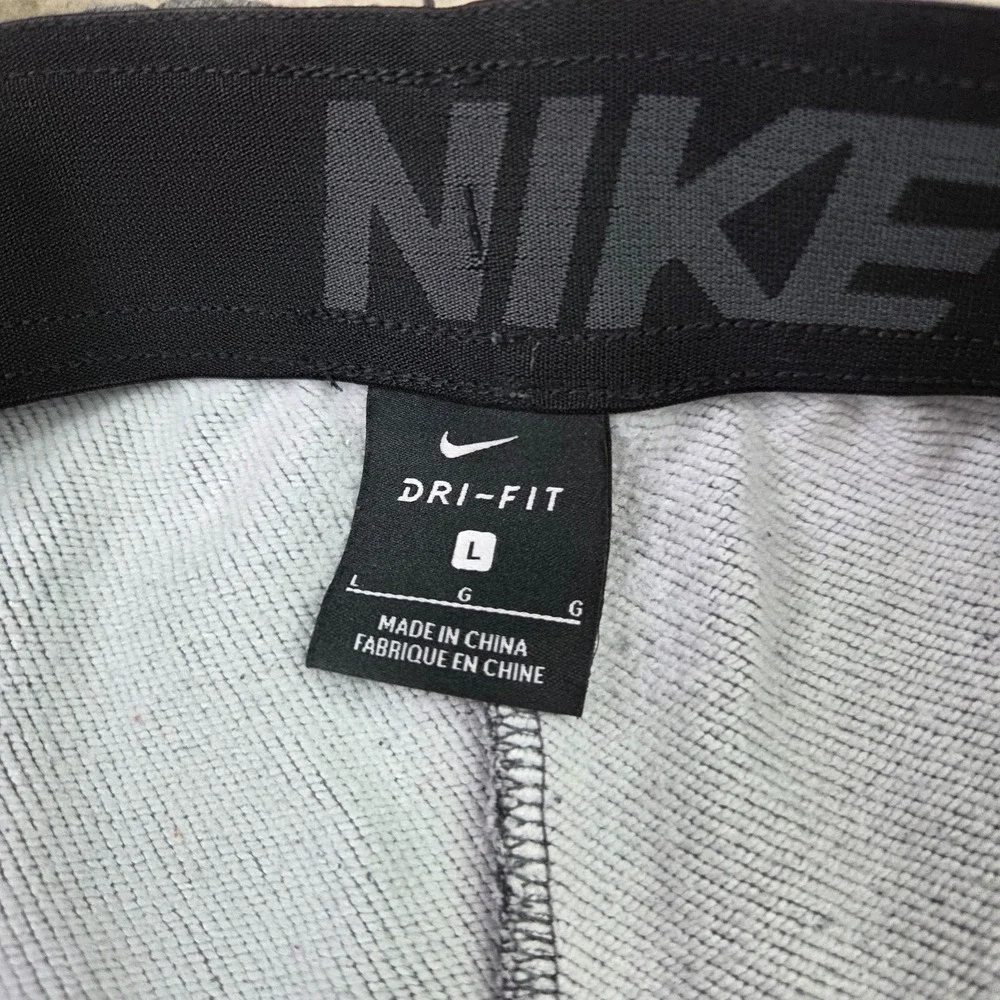 Nike Pants Mens L Gray Dri-Fit Fleece Tapered Joggers Sweatpants 860369-071